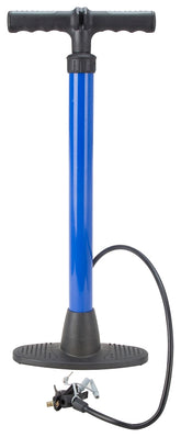 Vulcan JL-HP013L Bicycle Hand Air Pump, 8-7/8 W x 21-1/2 H in, 120 psi Max Pressure, A18 Valve Valve, Blue